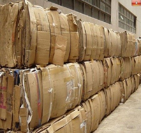 OCC waste paper scrap bales